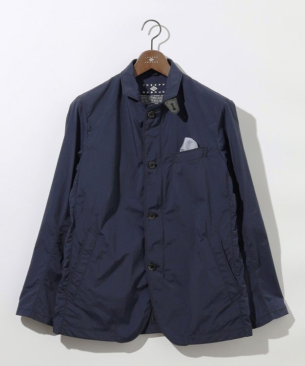 JOSEPH ABBOUD 【キングサイズ・軽量/ストレッチ/撥水】ライトワッシャーストレッチ アクティブレジャージャケット ネイビー系
