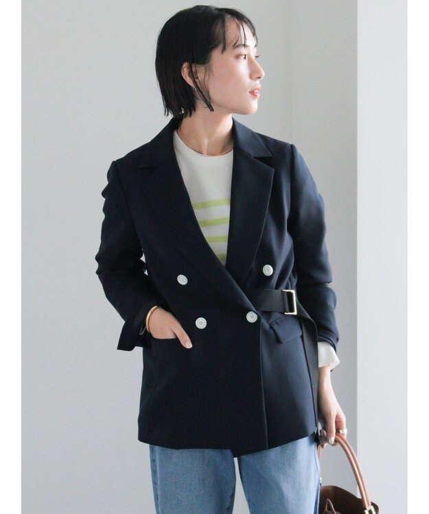 Te chichi デタッチベルトテーラードジャケット《2026 spring catalog item》 ネイビー