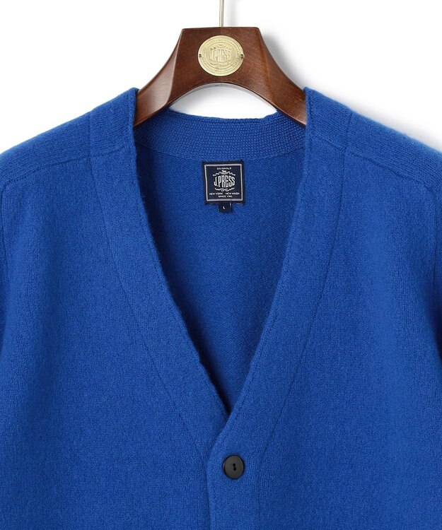 J.PRESS MEN 【J.PRESS ORIGINALS】【UNISEX】Shaggy Saddle Cardigan Sweater ブルー系