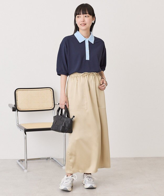 AMERICAN HOLIC 【マルチ機能】カノコポロシャツ Navy