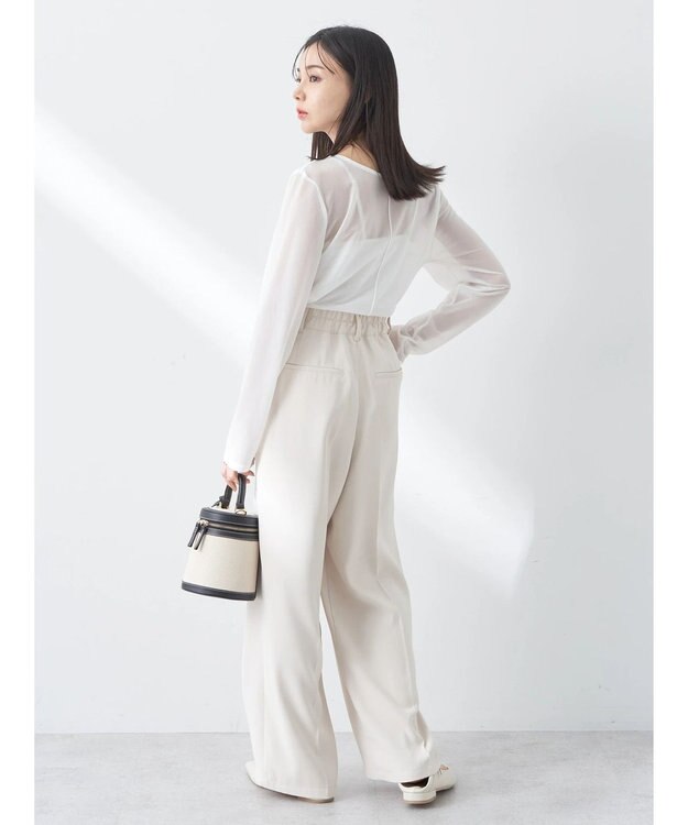 earth music&ecology シアーカットプルオーバー Off White