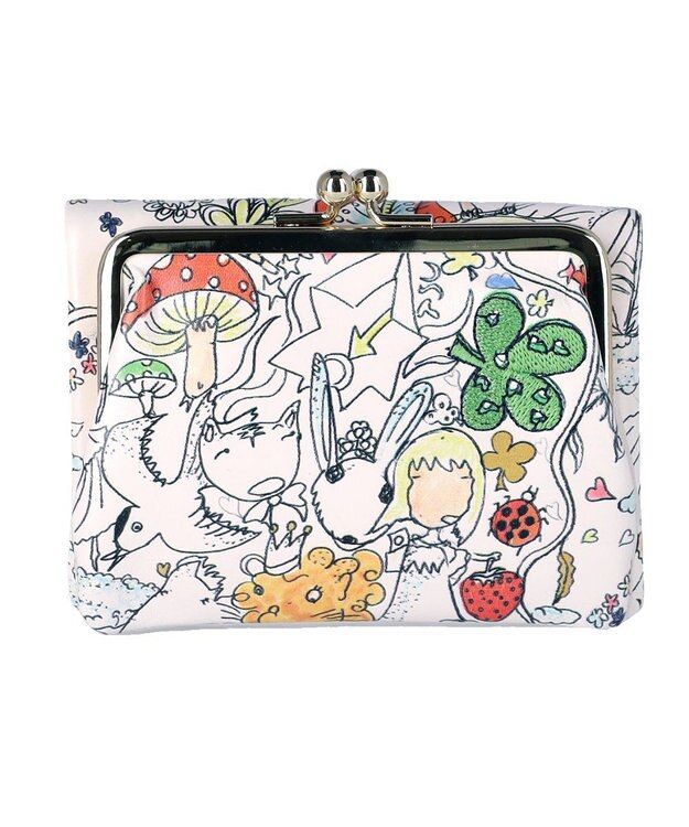 tsumori chisato CARRY ナチュラルラブ 財布 折財布 がま口 ホワイト