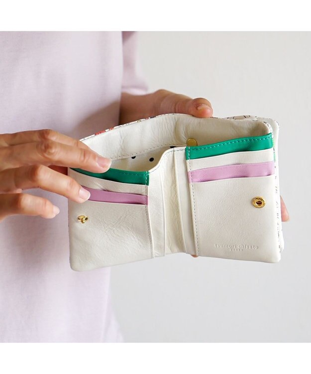 tsumori chisato CARRY ナチュラルラブ 財布 折財布 がま口 ホワイト