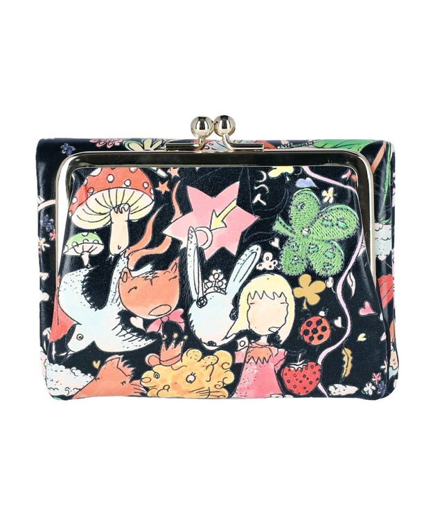 tsumori chisato CARRY ナチュラルラブ 財布 折財布 がま口 ブラック