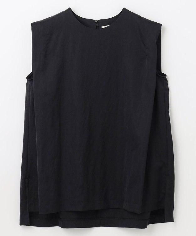 NAVE 【ReNAVE　洗える】グロスサテンブラウス ブラック