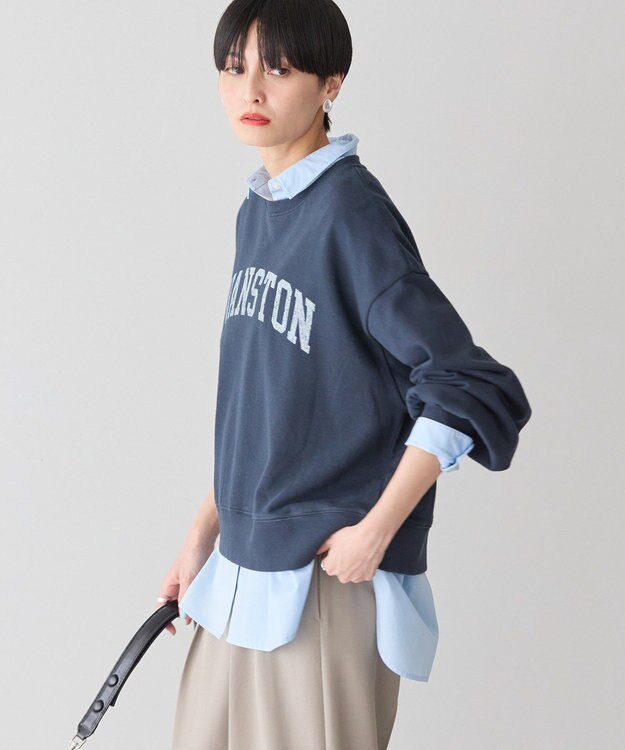 AMERICAN HOLIC ＥＶＡＮＳＴＯＮ　ミニ裏毛プルオーバー Navy