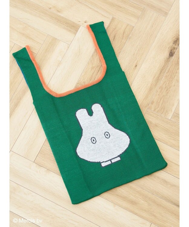 Green Parks ｍｉｆｆｙ／ジャガードニットバッグ Green