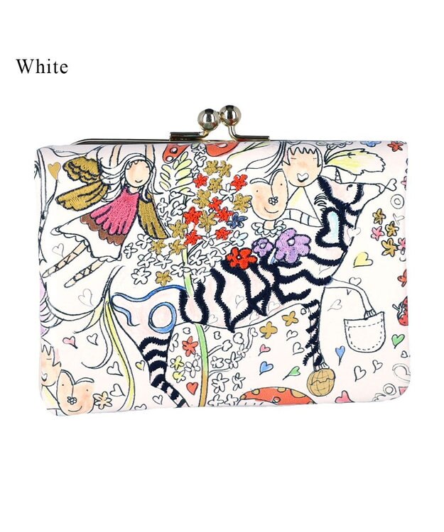 tsumori chisato CARRY ナチュラルラブ 財布 折財布 がま口 ホワイト