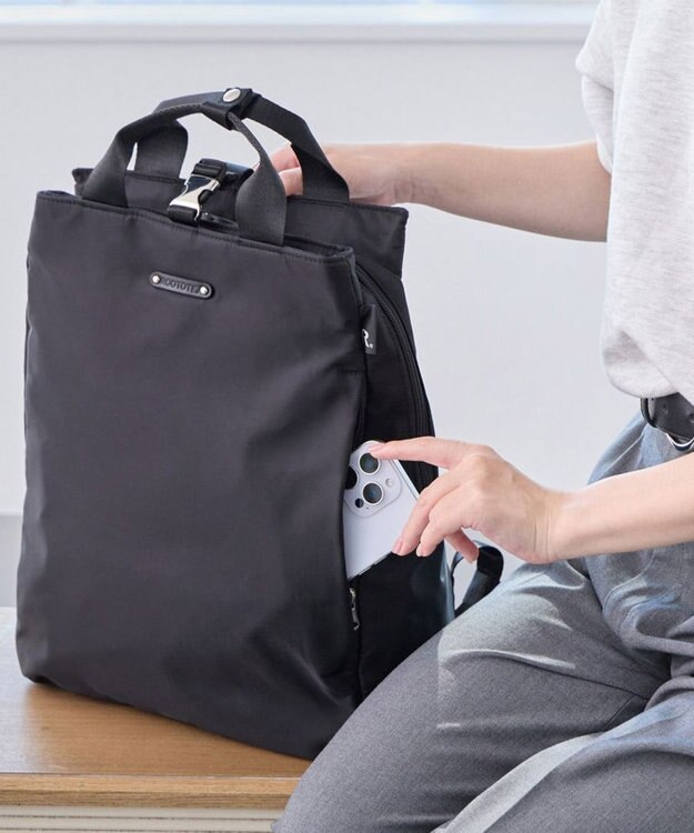 ROOTOTE 3675【多機能-撥水加工】LT.セオルー.アンサンブル-B 02：ブラック
