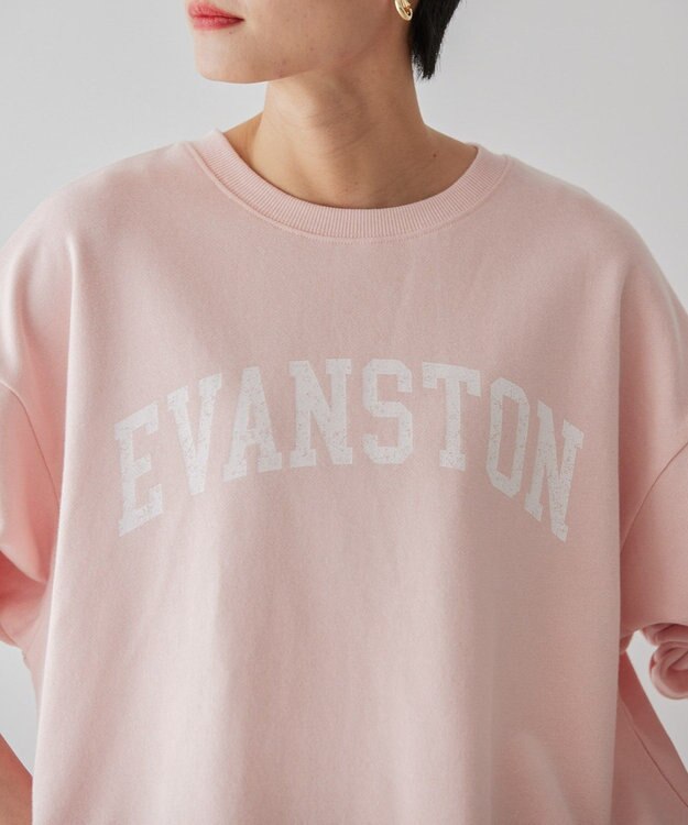 AMERICAN HOLIC ＥＶＡＮＳＴＯＮ　ミニ裏毛プルオーバー Light Pink
