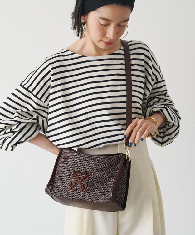  ナイロンラフィアショルダーバッグ 《かごバッグ》(CE-1713)