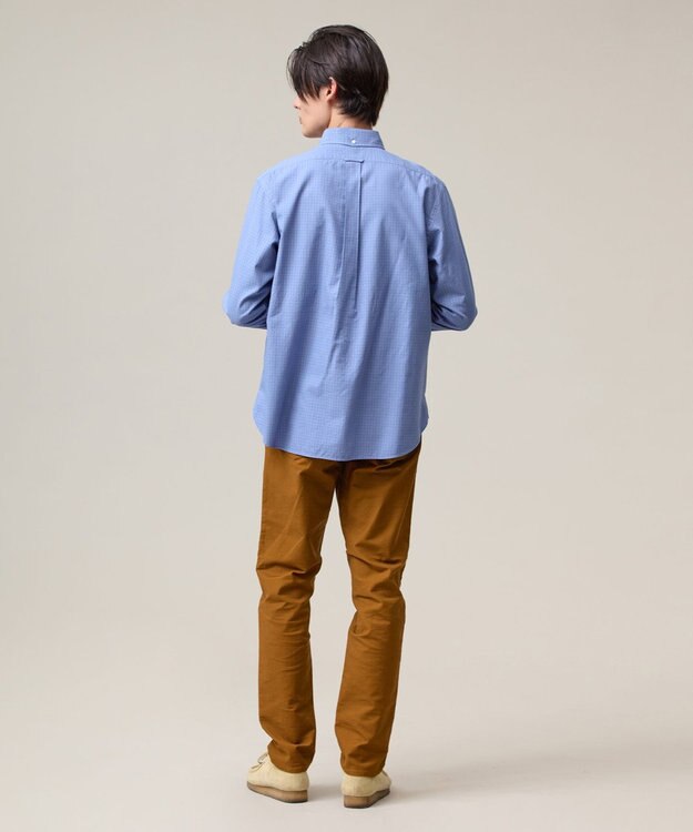 J.PRESS MEN このさりげなさが大人気【IVY COLLECTION】【UNISEX】バックブルチェックガーメントダイ シャツ / B.D. ブルー系3