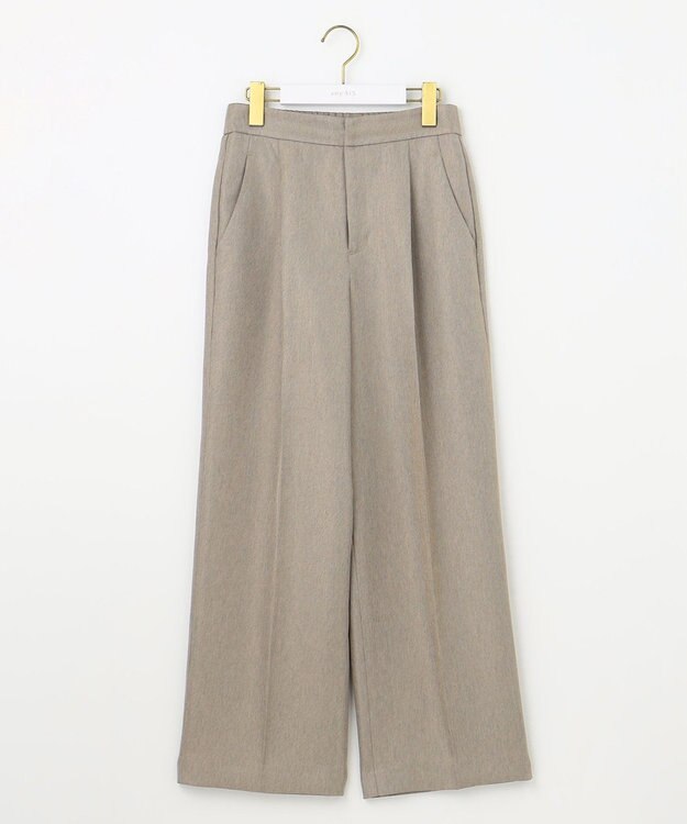 ANY SIS L 【洗える】ビスチェ & ワイドパンツ セット ベージュ