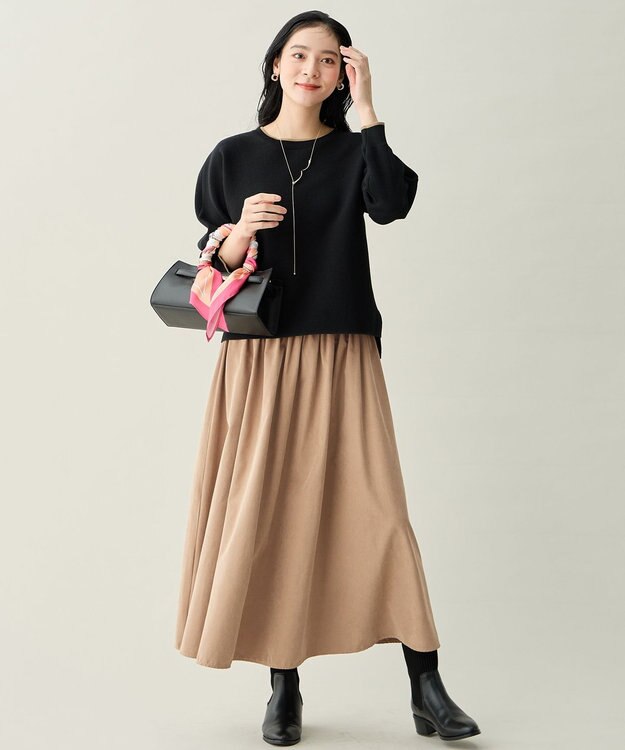 ANY 【2WAY】ワイドスクエアショルダーバッグ ブラック