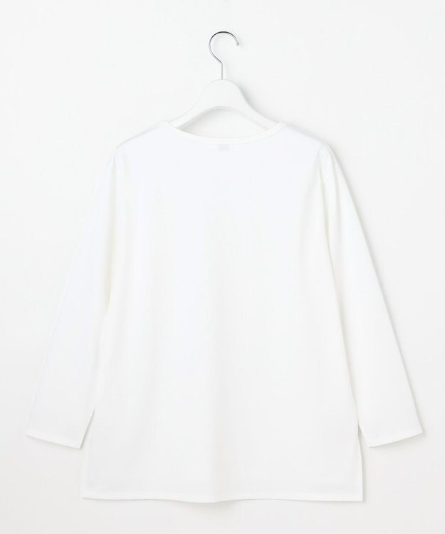 J.PRESS LADIES L レイヤードジャージー Tシャツ カットソー ホワイト系