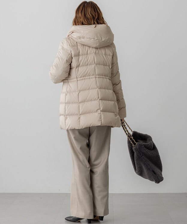 23区 【VERY掲載/新色追加】シレータフタ ミドル丈 ダウンコート ベージュ系