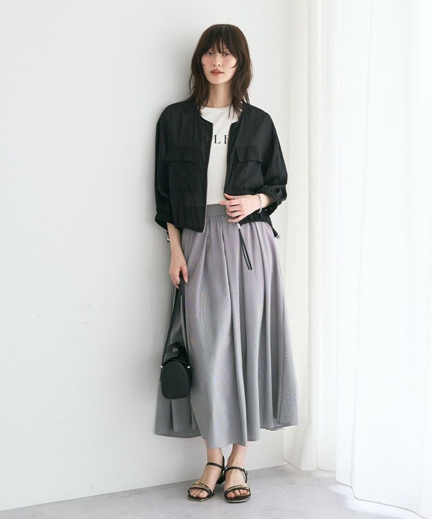 YECCA VECCA タックフレアスカート Check