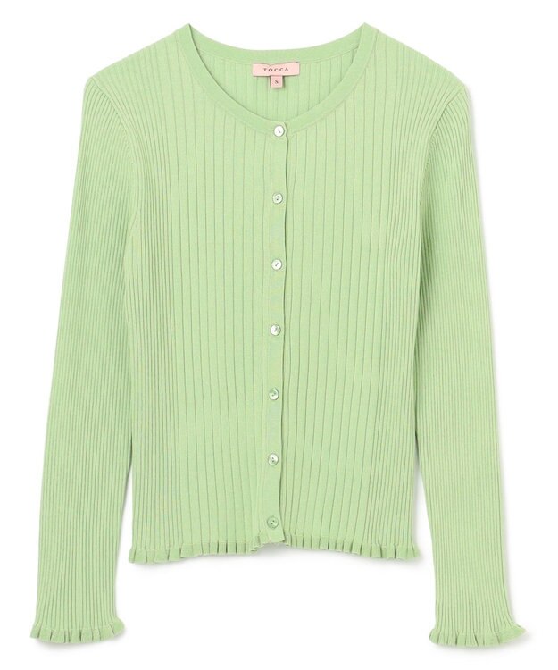 TOCCA 【大人百花掲載】【洗える】SPRING PICNIC CARDIGAN カーディガン グリーン系
