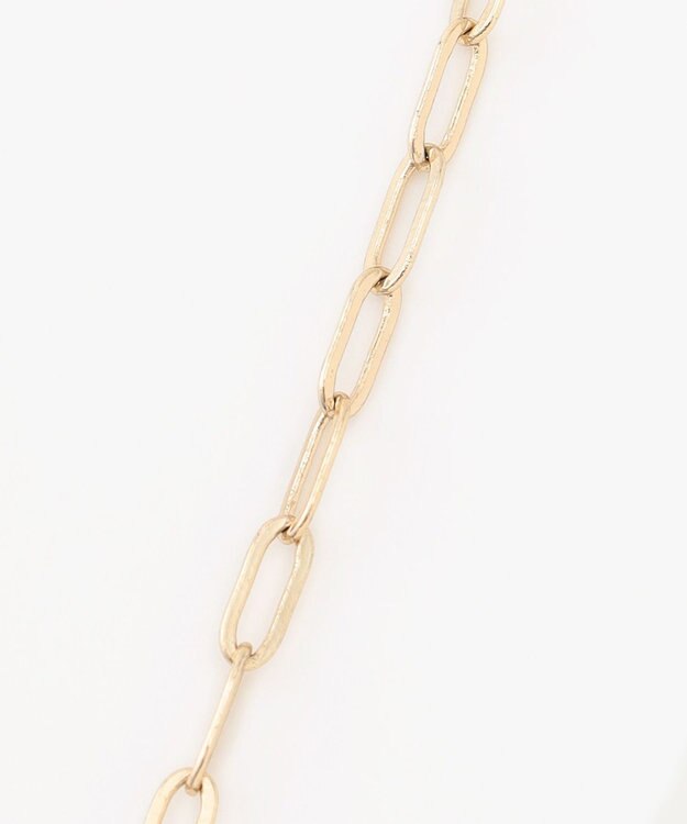 ANY チェーンミックスラリエットネックレス ライトゴールド