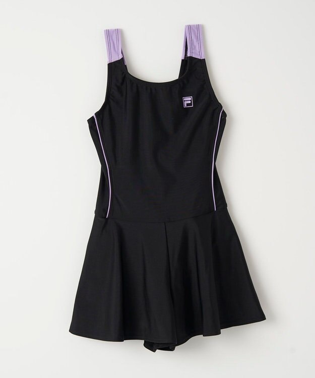 OP／FILA 【FILA】スクールワンピース水着 ブラック×パープル