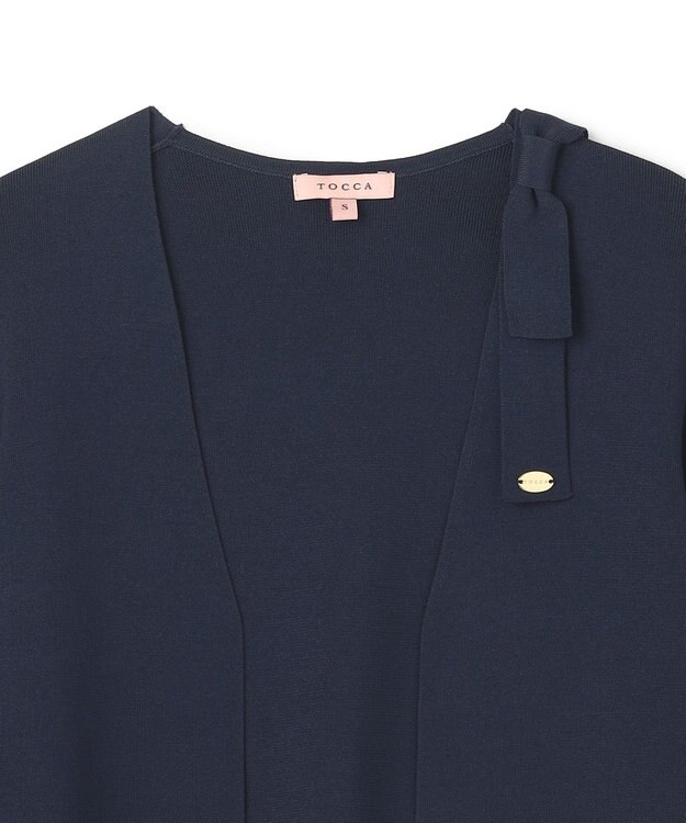 TOCCA 【洗える・接触冷感】BOW KNOT KNIT ボレロ ネイビー系