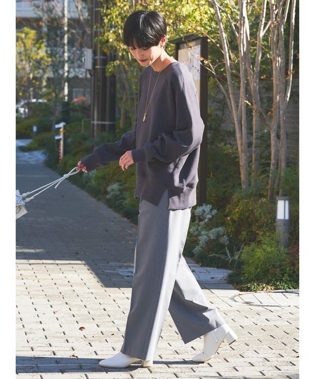 AMERICAN HOLIC バックＶラグランスウェット Charcoal Gray