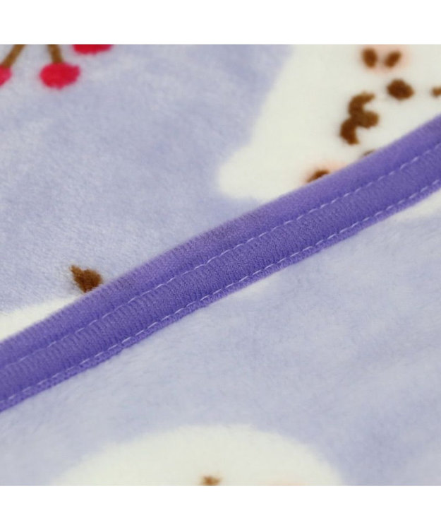 Mother garden しろたん ひざかけ 《シマエナガ》 70×100cm パープル