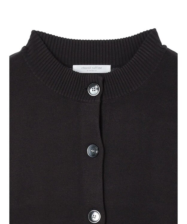 Green Parks ミドル丈モックネックカーディガン Dark Gray