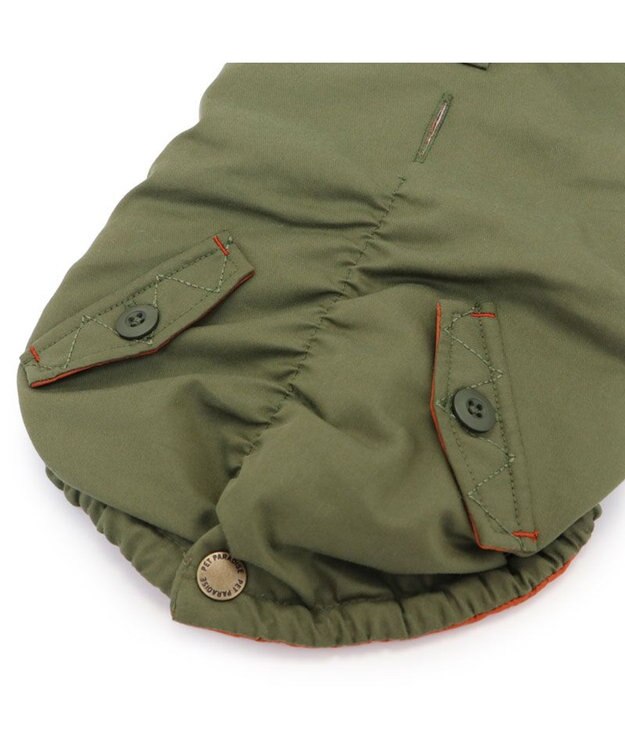 PET PARADISE ペットパラダイス 遠赤外線 モッズコート 中型犬 大型犬 カーキ