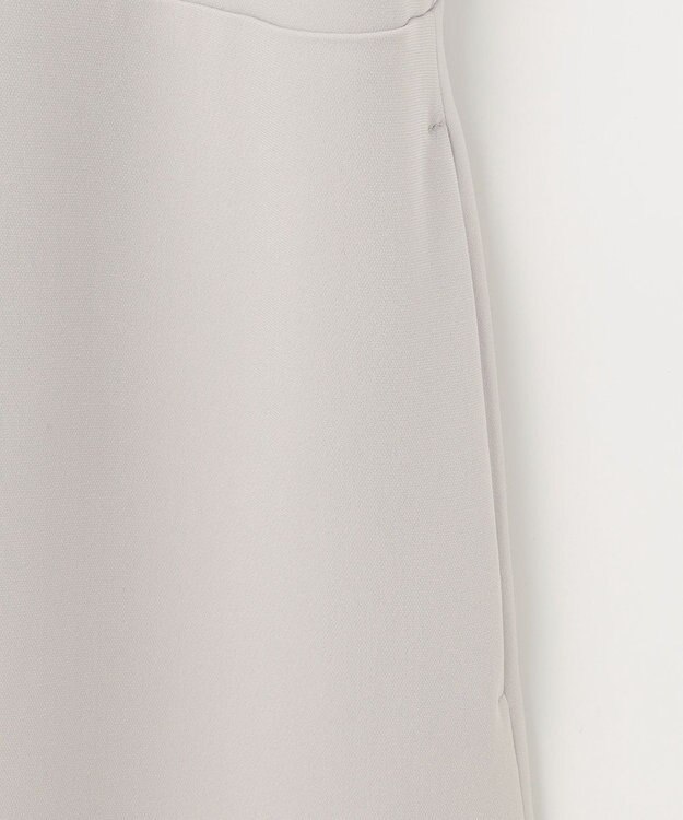 自由区 【セットアップ対応・洗える】トリアセダブルクロス ワンピース ライトグレー系