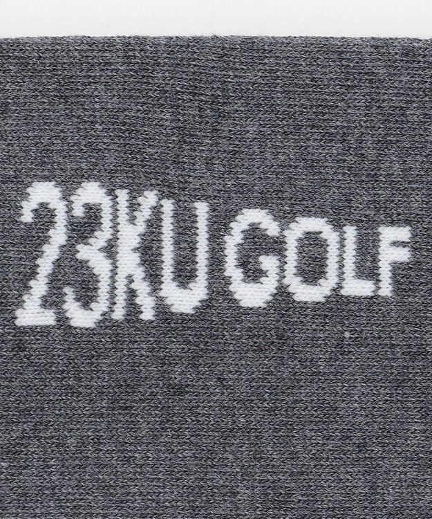 23区GOLF 【WOMEN】ロゴ ハイソックス グレー系
