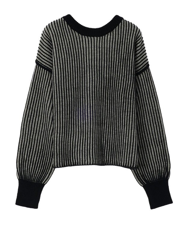 Green Parks ２ｗａｙ前後ニットプルオーバー Black