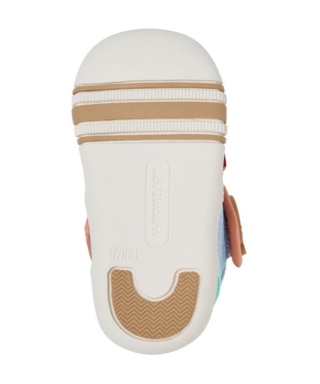 MIKI HOUSE HOT BISCUITS 【11.5-13.5cm】ダブルラッセル ファーストベビーシューズ 黄