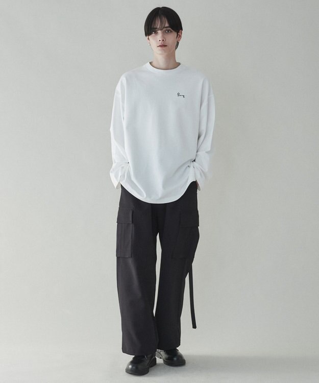 WEGO 【ユニセックス着用ITEM】トロミカーゴスラックス ブラック