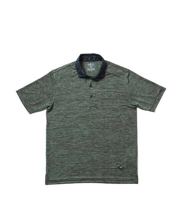 JOSEPH ABBOUD MOUNTAIN 【UNISEX】クールスキンガードポロシャツ オリーブ系