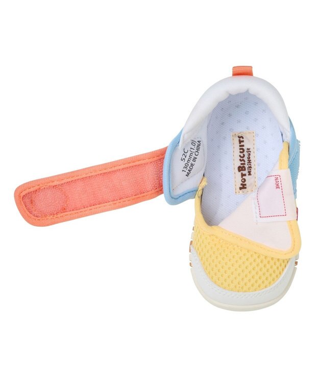 MIKI HOUSE HOT BISCUITS 【11.5-13.5cm】ダブルラッセル ファーストベビーシューズ 黄