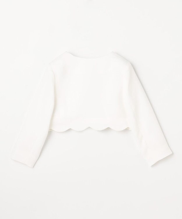 ANY KIDS 【2点セット】リボンボレロジャケット+シフォンプリーツ ワンピース ラベンダー