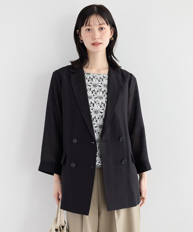 YECCA VECCA シアーテーラードジャケット Ivory