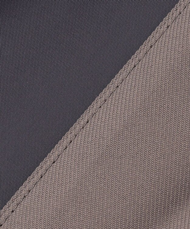 Feroux 【洗える】バックペプラム ジレ ライトグレー系