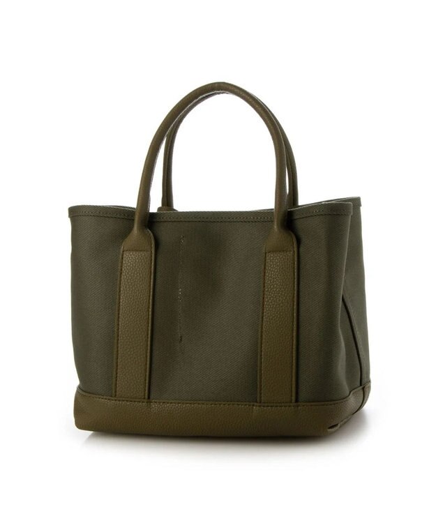 UNBILLION cachecache パーテーションキャンバストートバッグ カーキカーキ