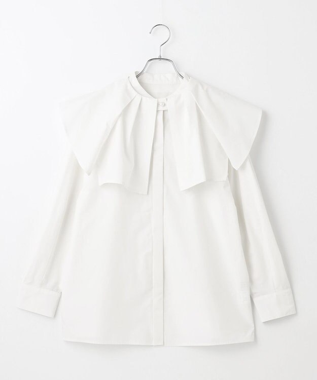 #Newans 【セレモニーにも】2wayタックフレアカラーブラウス ホワイト