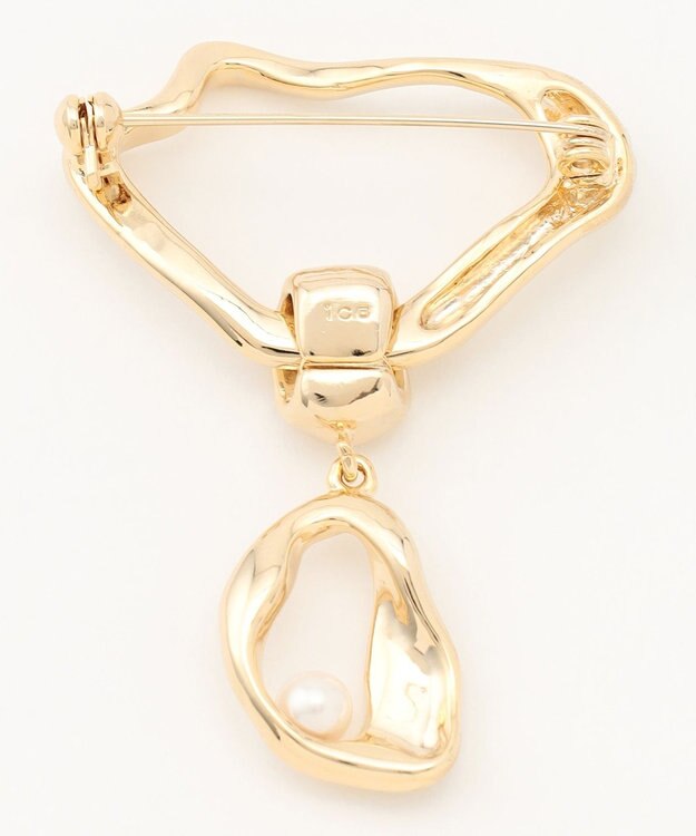 ICB 【CLASSY.1月号掲載】ウェーブブローチ ゴールド系