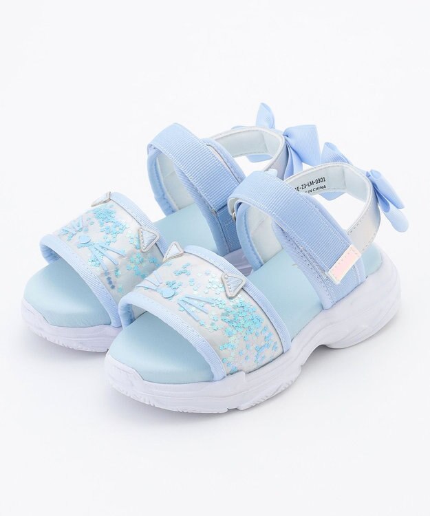 ANY KIDS シャラシャラ厚底ニャンダル サックスブルー