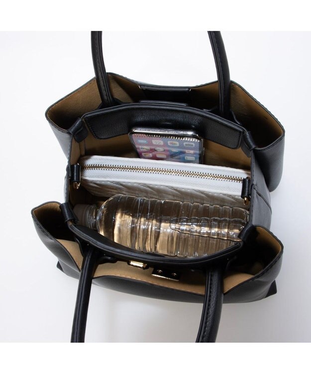 UNBILLION カシュカシュ cachecache / 三層2wayトートバッグ ブラック