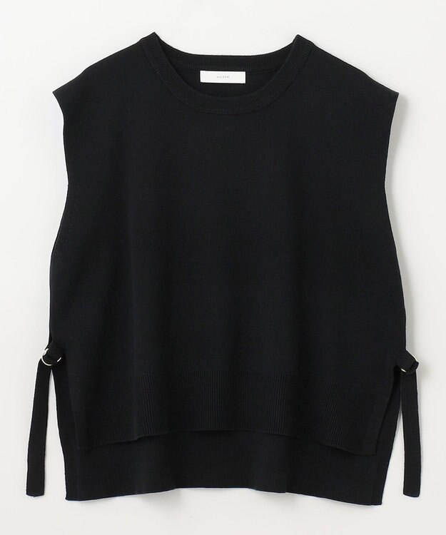 ANY 【洗濯機可】オーガニックコットンベスト ブラック