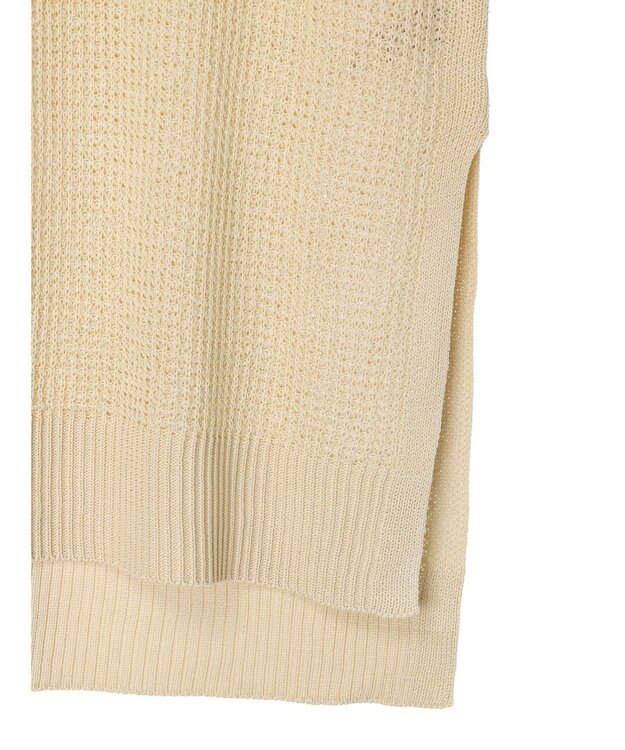Green Parks ざっくりメッシュニットチュニック Beige