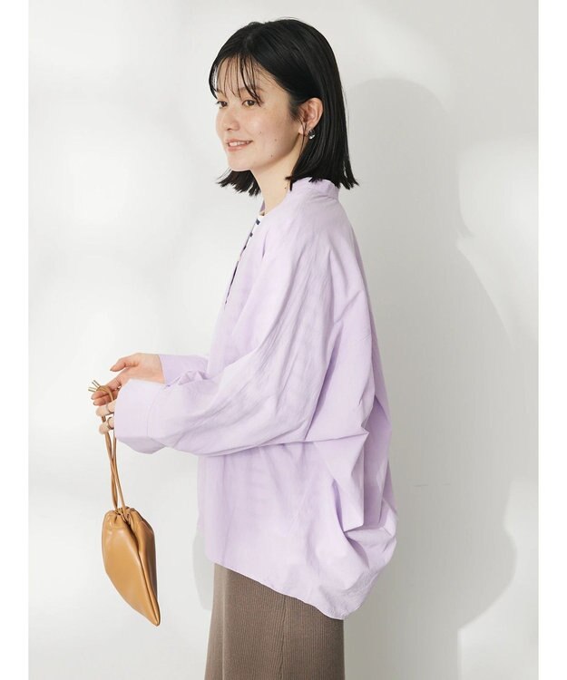 CRAFT STANDARD BOUTIQUE コクーンドルマンシャツチュニック Lavender
