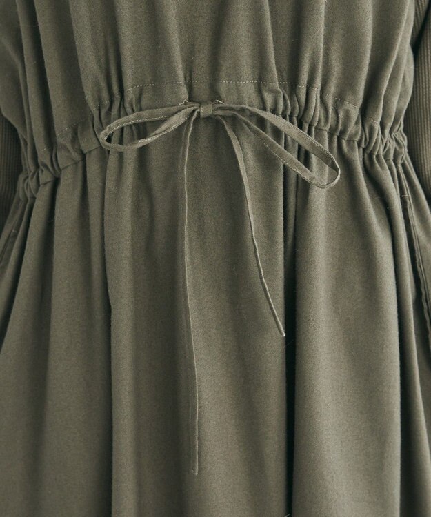 CRAFT STANDARD BOUTIQUE ワッフルスリーブワンピース Khaki