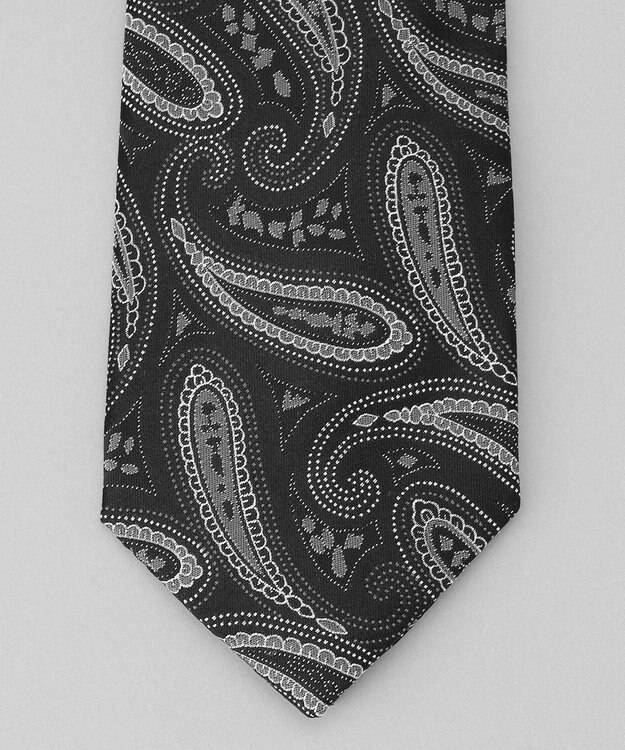 GOTAIRIKU GOTAIRIKU別注【日本製】シルク ネクタイ_ペイズリー ブラック系4