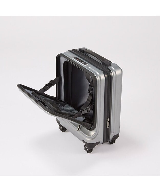 ACE BAGS & LUGGAGE Proteca フレスターEX スーツケース 日本製 26/33L 機内持込 エキスパンド フロントオープン 01550 プロテカ シルバーヘアライン